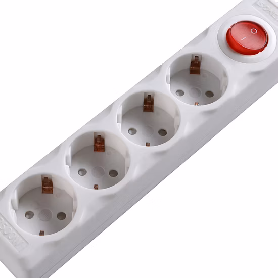 Розетка европейского стандарта, 2, 3, 4 розетки, удлинитель