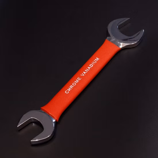 Набор изолированных прорезиненных ключей, комбинированный ключ с трубной рукояткой/комбинированный ключ/накидной ключ, ключ с ПВХ-покрытием