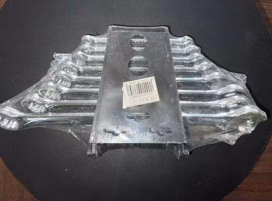 Комбинированный гаечный ключ/рожковый ключ, 10 предметов, со стоечным органайзером